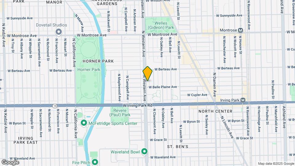 4113 N Western Ave, Unit 2 Map and Location Details