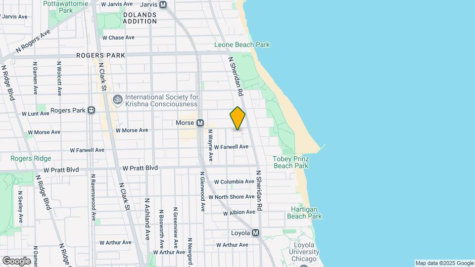 1225 W Morse Ave, Unit 304 Map and Location Details