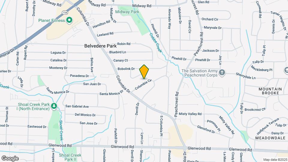 1554 Columbia Cir Map and Location Details