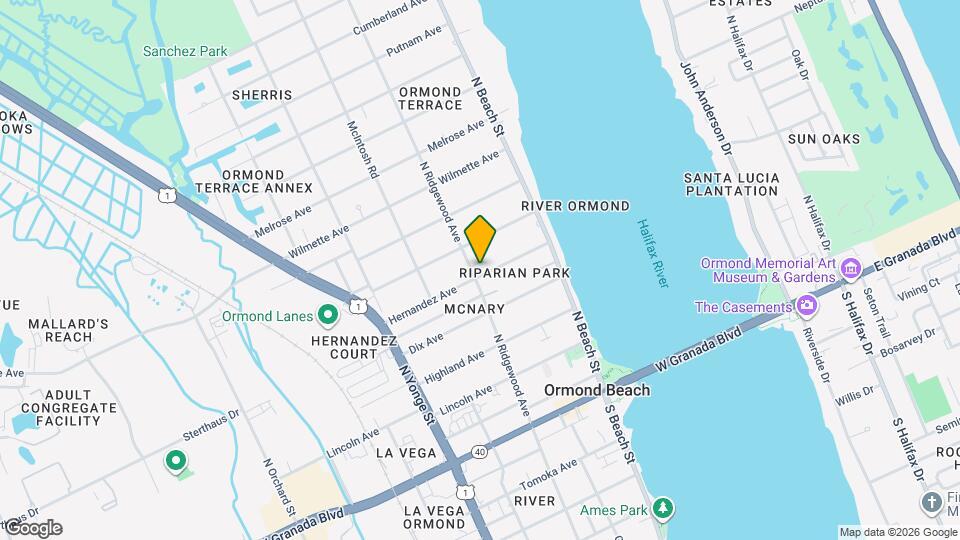 219 N Ridgewood Ave Map and Location Details