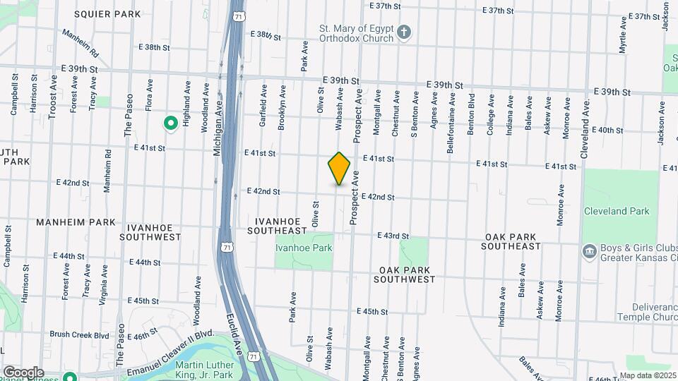 2500 E 42nd St Map and Location Details