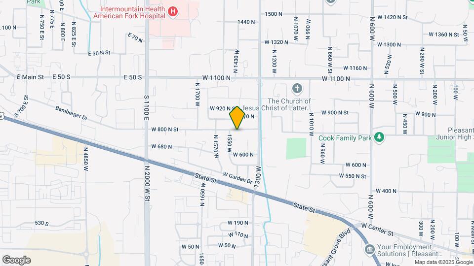 1443 W 800 N St, Unit B Mapa y Detalles de la Ubicación