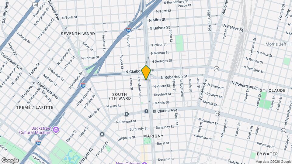 1426 Elysian Fields Ave Mapa y Detalles de la Ubicación