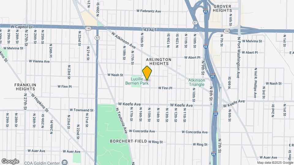 3621 N 15th St Map and Location Details