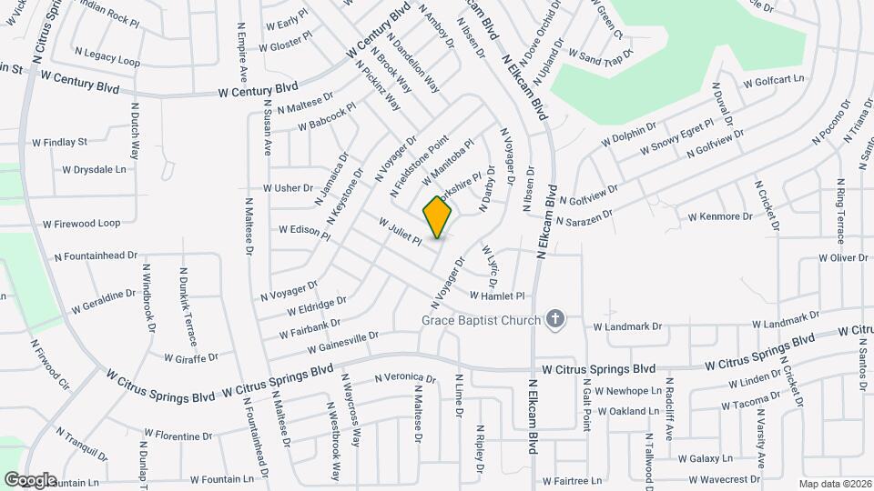 2951 W Juliet Pl Mapa y Detalles de la Ubicación