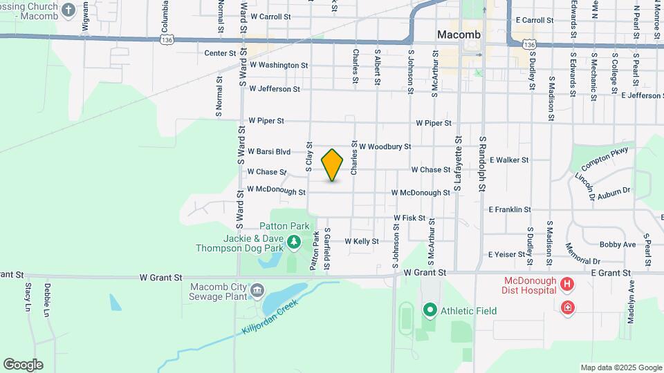 536 W McDonough St Map and Location Details
