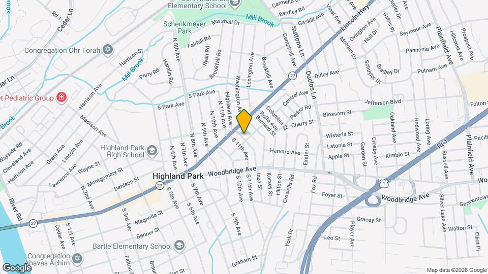 1201 Central Ave Map and Location Details