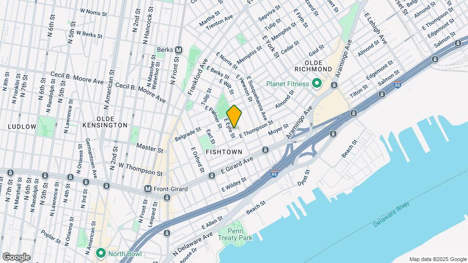 1315 E Eyre St Mapa y Detalles de la Ubicación