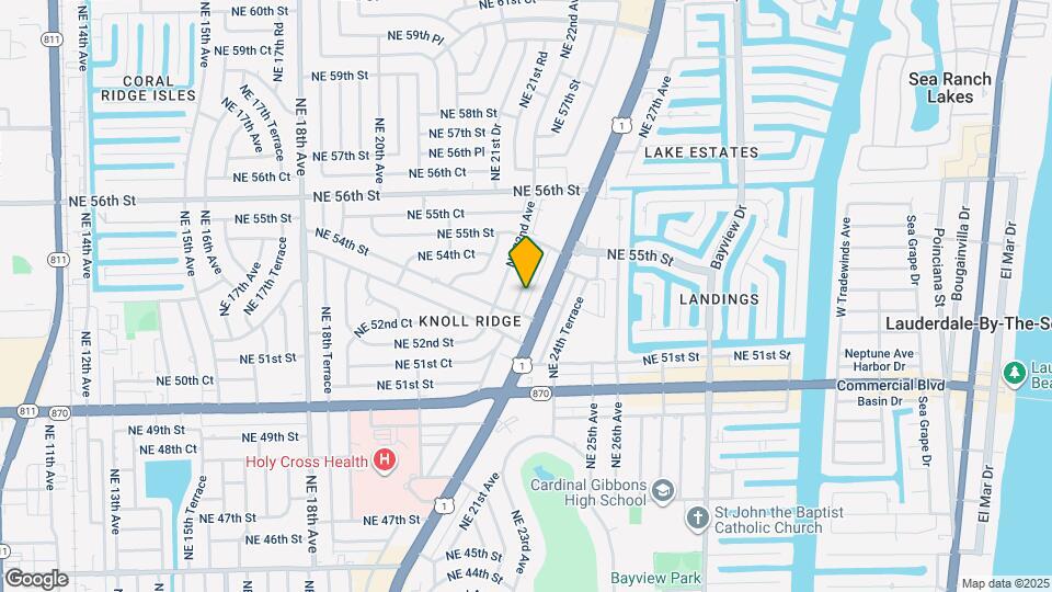 5414 NE 22nd Terrace Map and Location Details