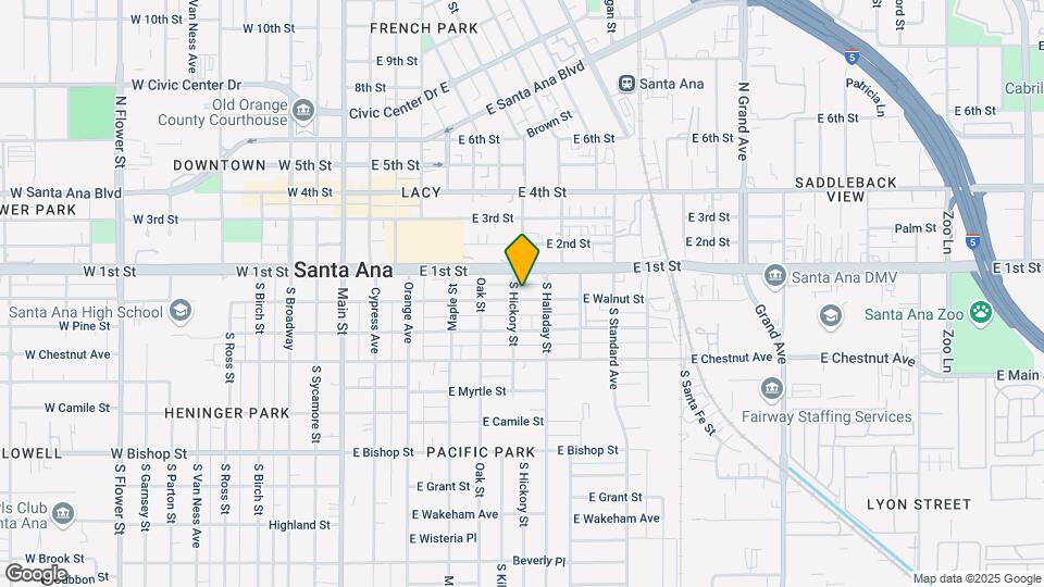 607 E Walnut St Map and Location Details