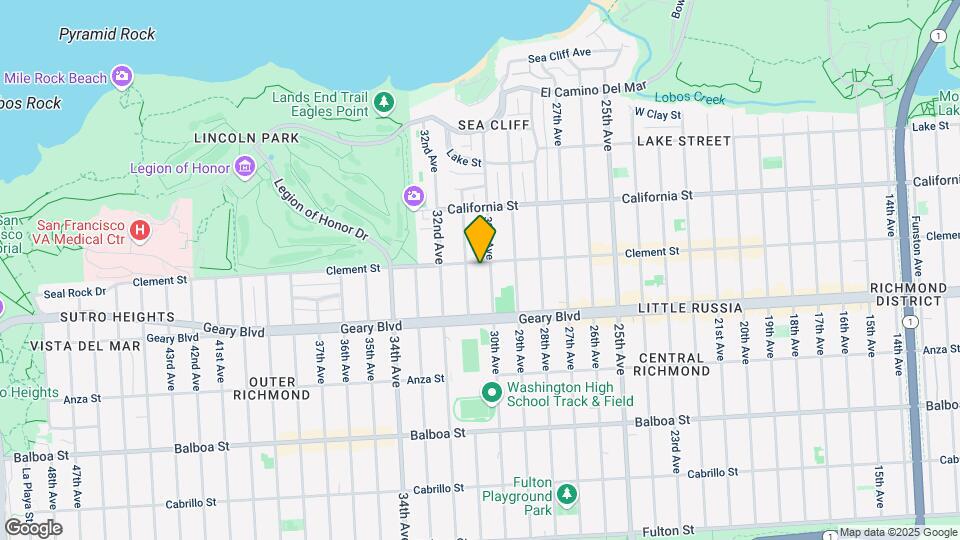 2919 Clement St Map and Location Details