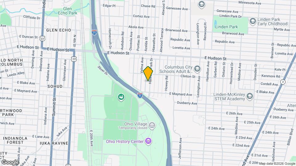 2283 Hiawatha Park Dr Mapa y Detalles de la Ubicación