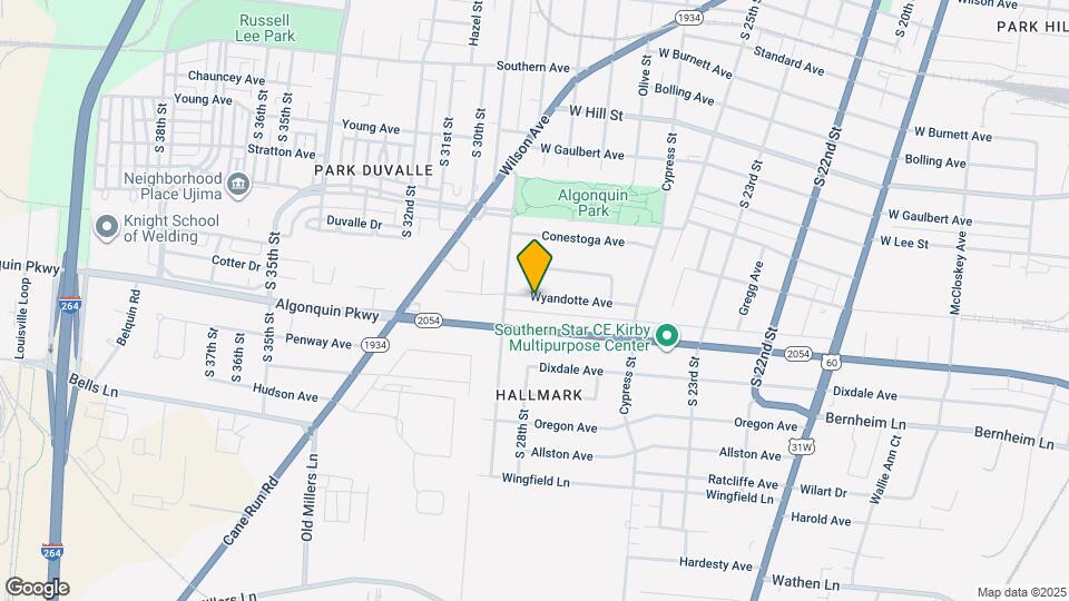 2900 Wyandotte Ave Map and Location Details