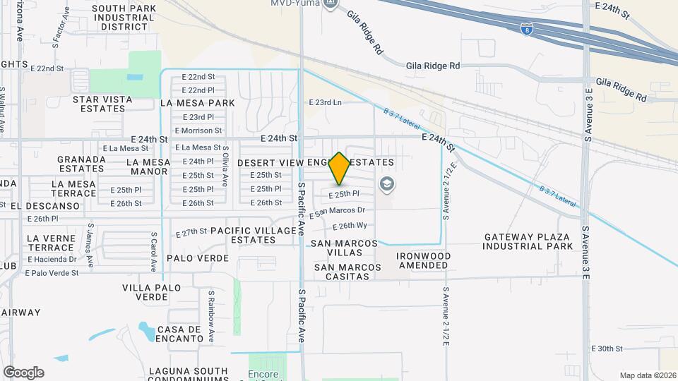 2174 E 25th Pl Map and Location Details