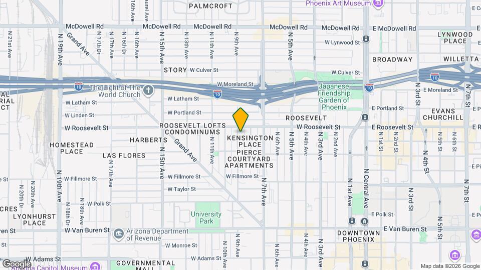 825 N 9th Ave Map and Location Details