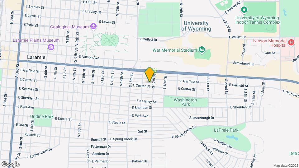 1617 E Custer St Map and Location Details