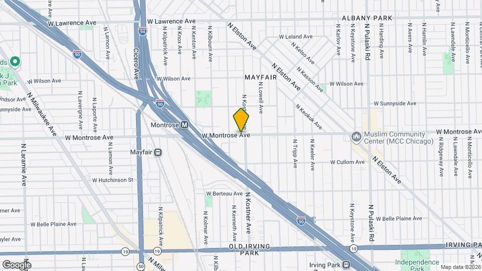 4409 W Montrose Ave Map and Location Details