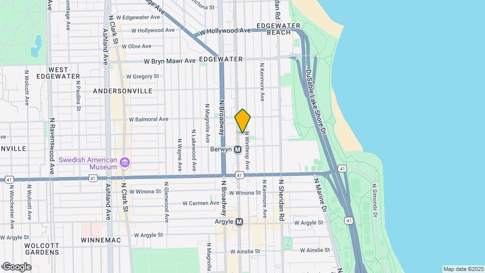 5314 N Winthrop Ave, Unit 3W Map and Location Details