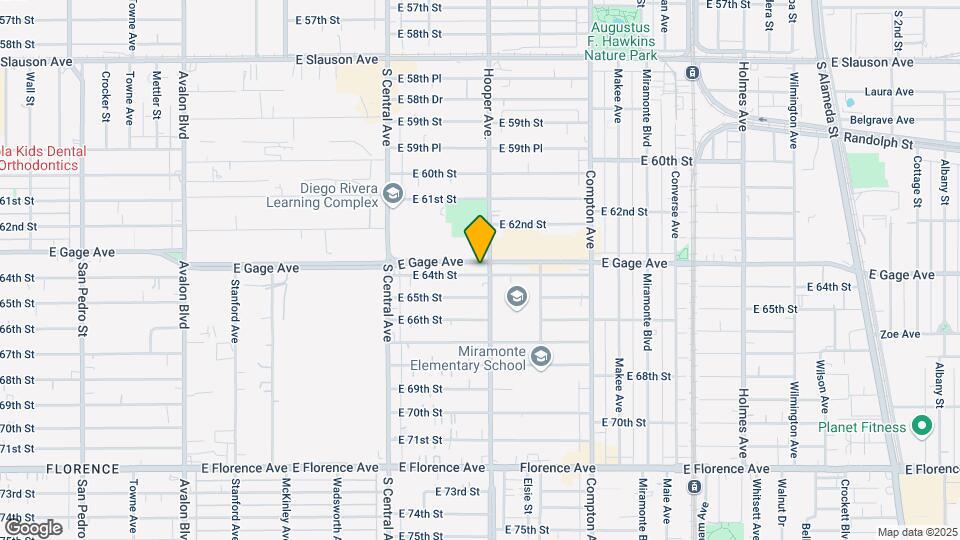 1253 E 64th St Mapa y Detalles de la Ubicación