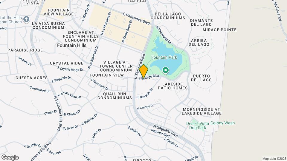 16945 E El Lago Blvd Map and Location Details