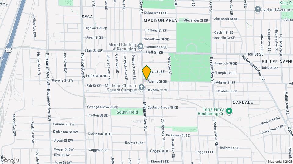 408 Adams St SE Map and Location Details