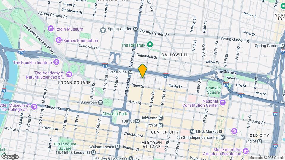 224 N 13th St, Unit 3R Map and Location Details