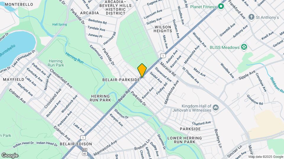 4329 Belair Rd Map and Location Details