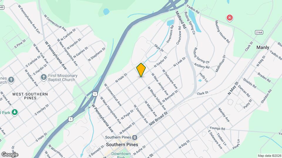 555 N Saylor St Map and Location Details