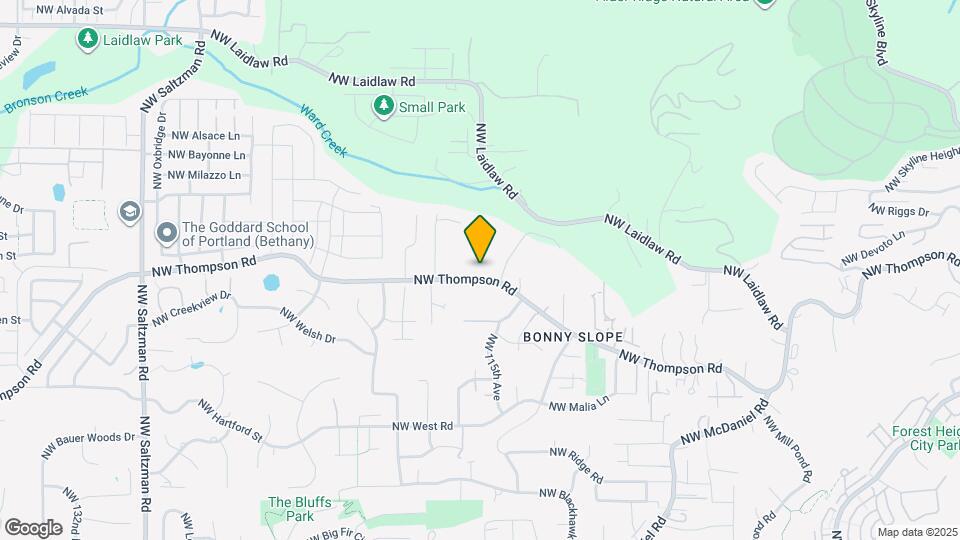 11625 NW Thompson Rd Map and Location Details