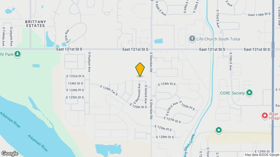 6303 E 123rd St S Map and Location Details