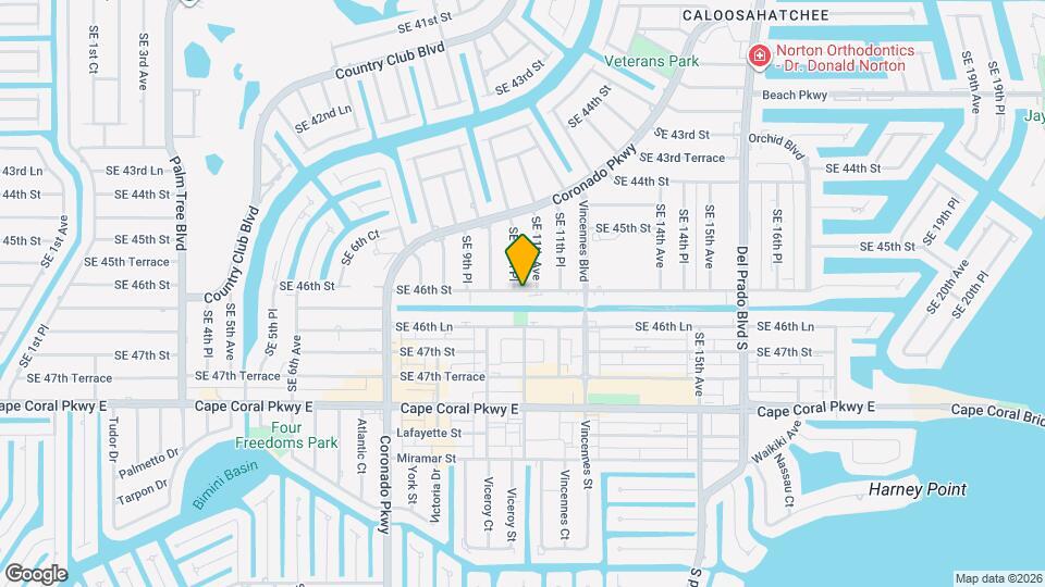 1022 SE 46th St Map and Location Details