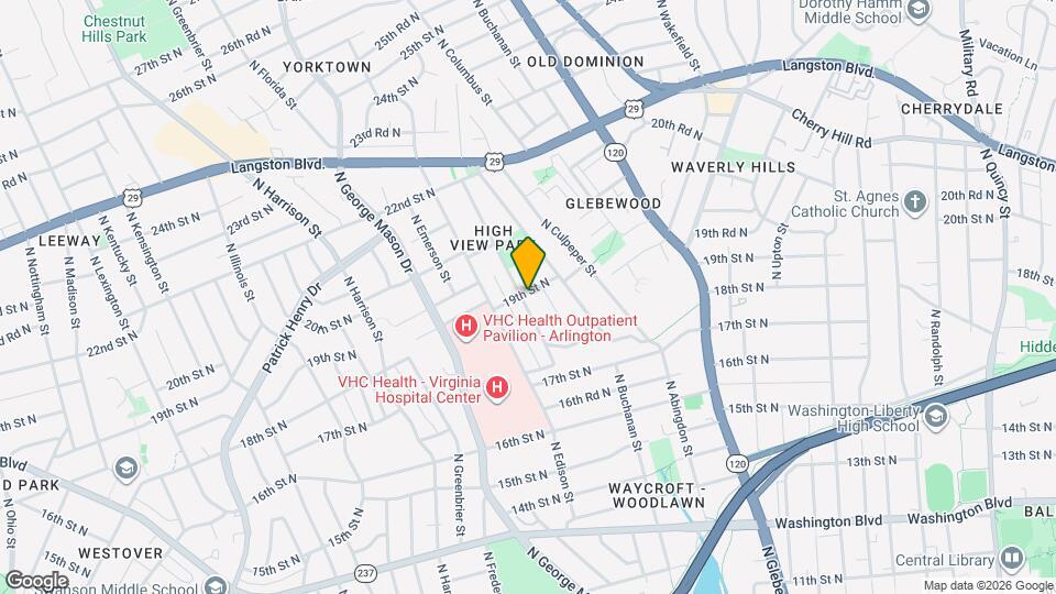 1841 N Dinwiddie St Map and Location Details