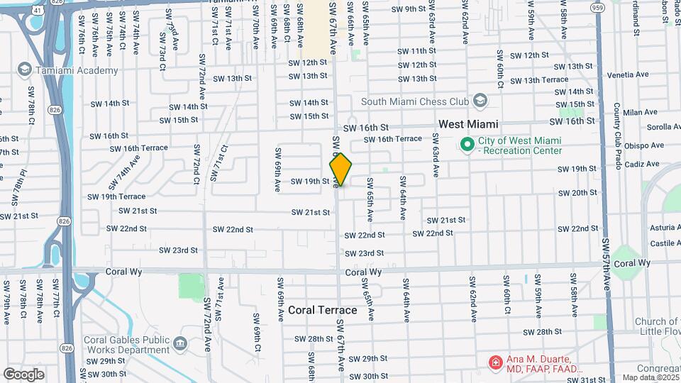 1901 SW 67th Ct Map and Location Details