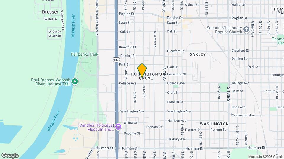 1037 S 6th St Map and Location Details