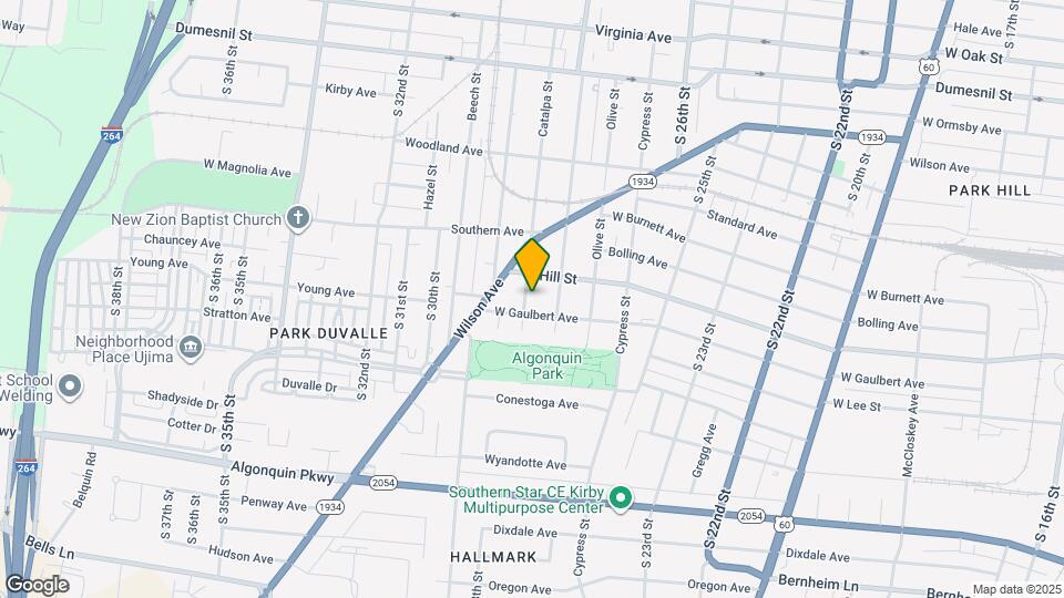 1545 Catalpa St Map and Location Details