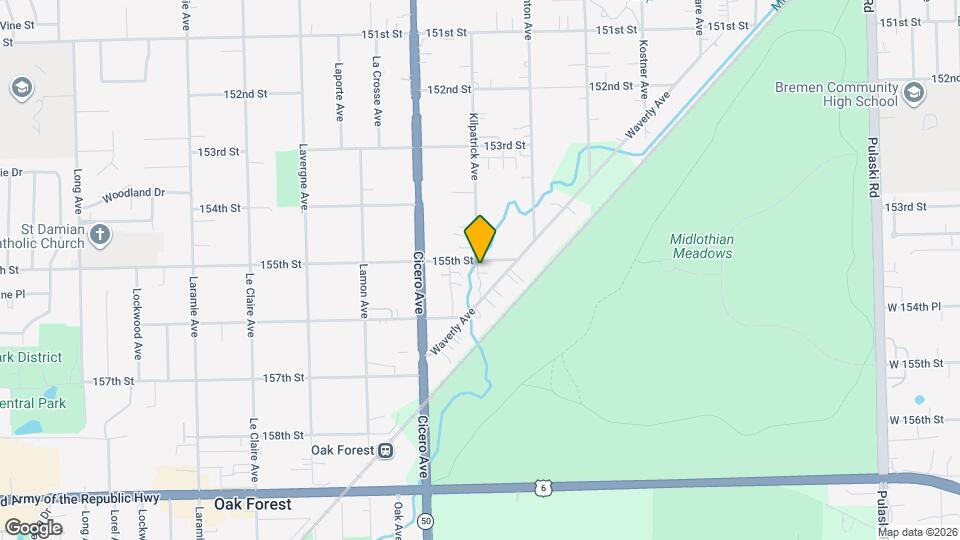 15551 Kilpatrick Ave Map and Location Details