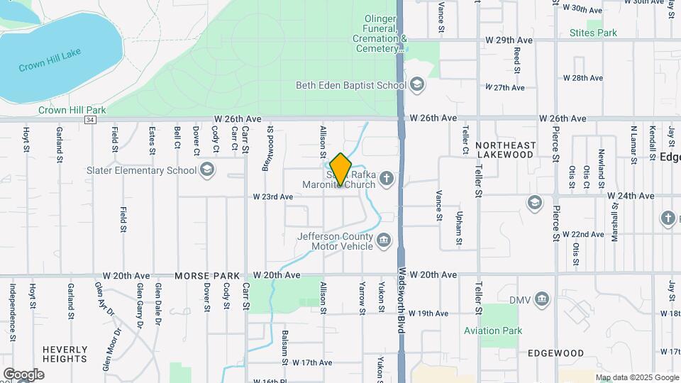 7875 W 23rd Ave Mapa y Detalles de la Ubicación