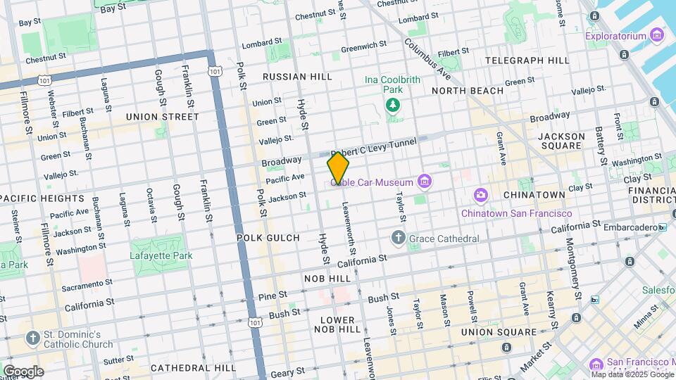 1455 Leavenworth St Map and Location Details