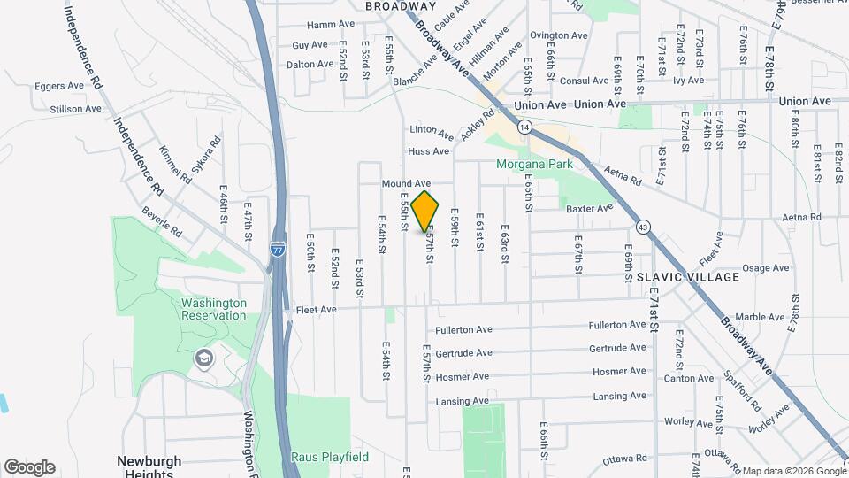 3666 E 57th St Map and Location Details