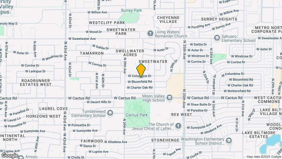 3746 W Bloomfield Rd Map and Location Details
