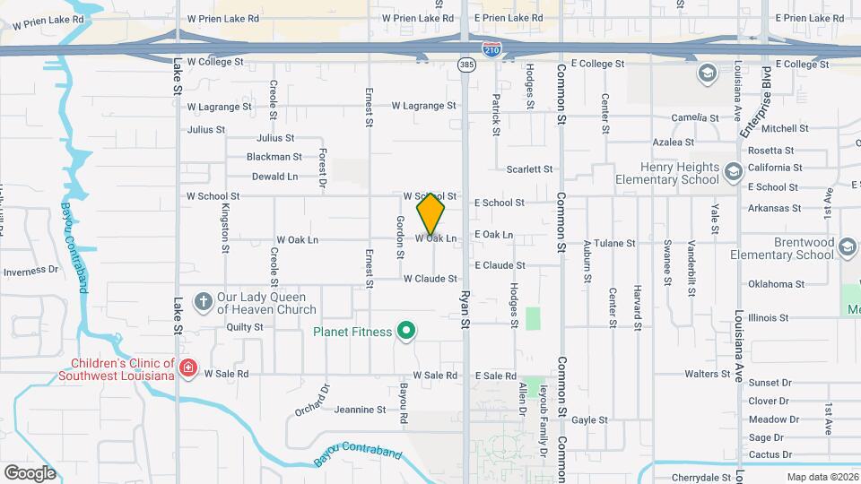 135 W Oak Ln Map and Location Details