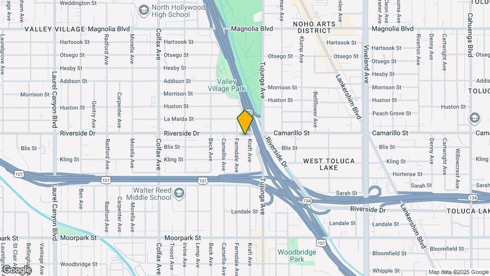 11442 Riverside Dr, Unit UnitnearValleyVillage Map and Location Details