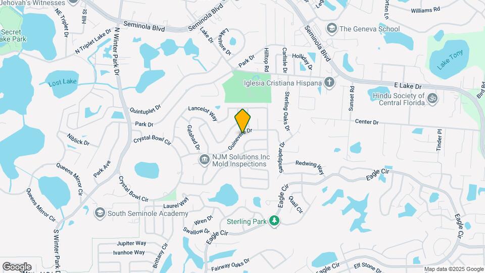 1445 Guinevere Dr Map and Location Details