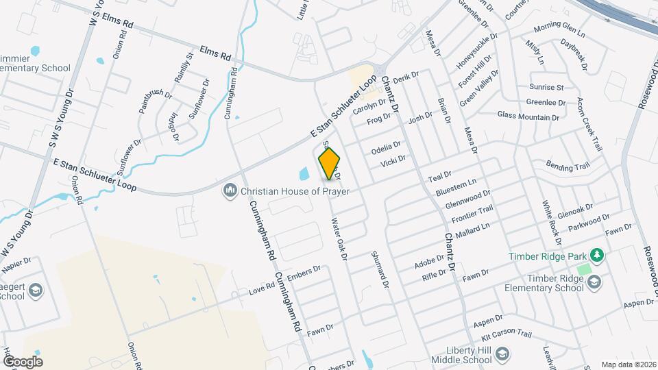 3817 Water Oak Dr Map and Location Details