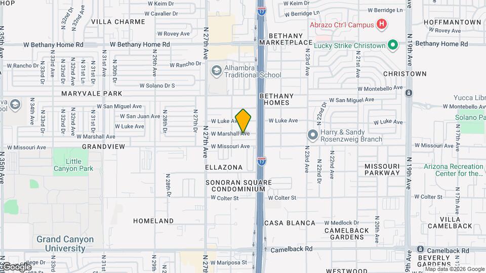 2527 W Marshall Ave Mapa y Detalles de la Ubicación