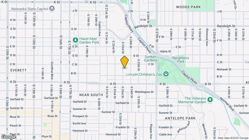 1228 S 23rd St Mapa y Detalles de la Ubicación