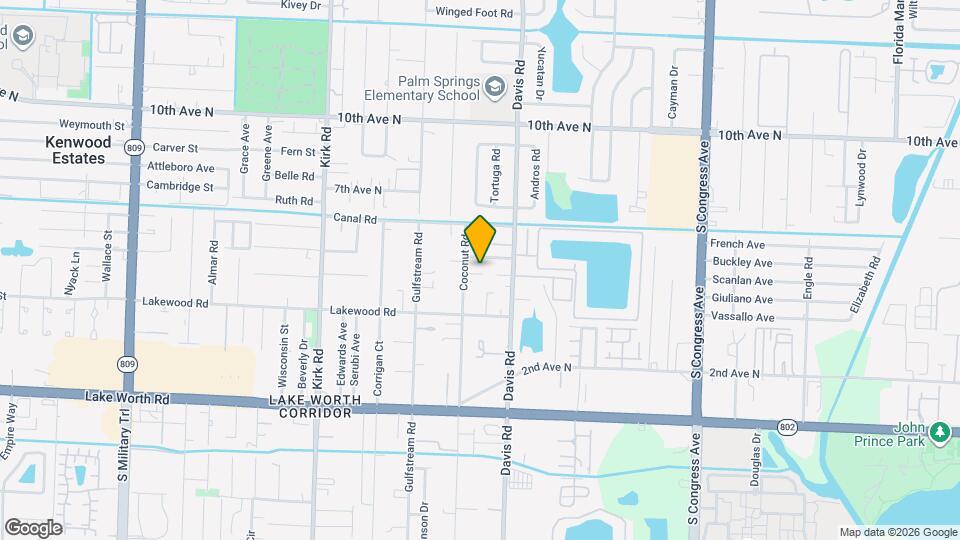 3656 Coconut Rd Map and Location Details