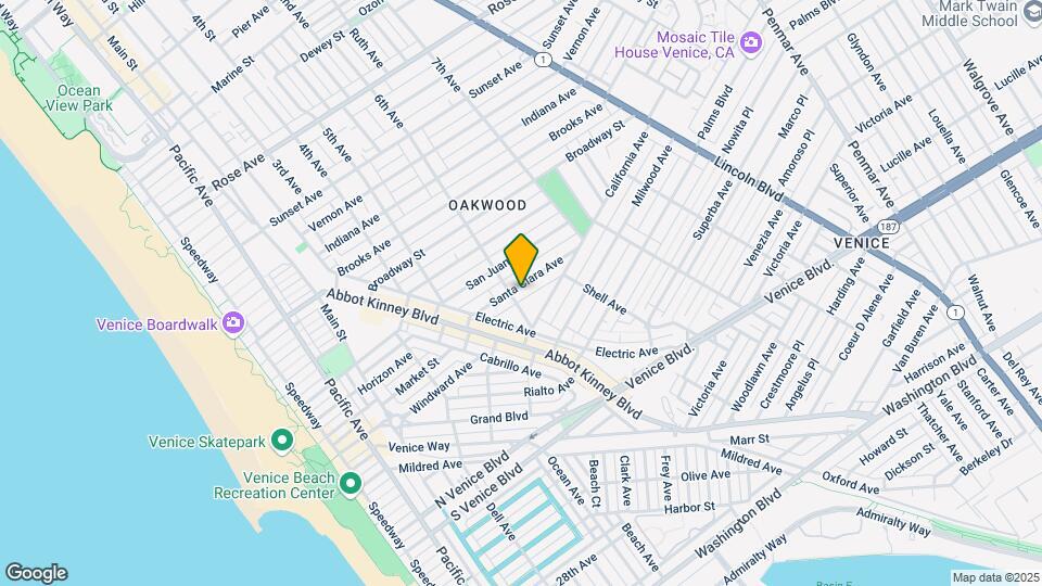 608 Santa Clara Ave Mapa y Detalles de la Ubicación