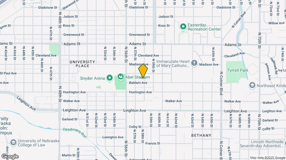 2601 N 58th St Mapa y Detalles de la Ubicación