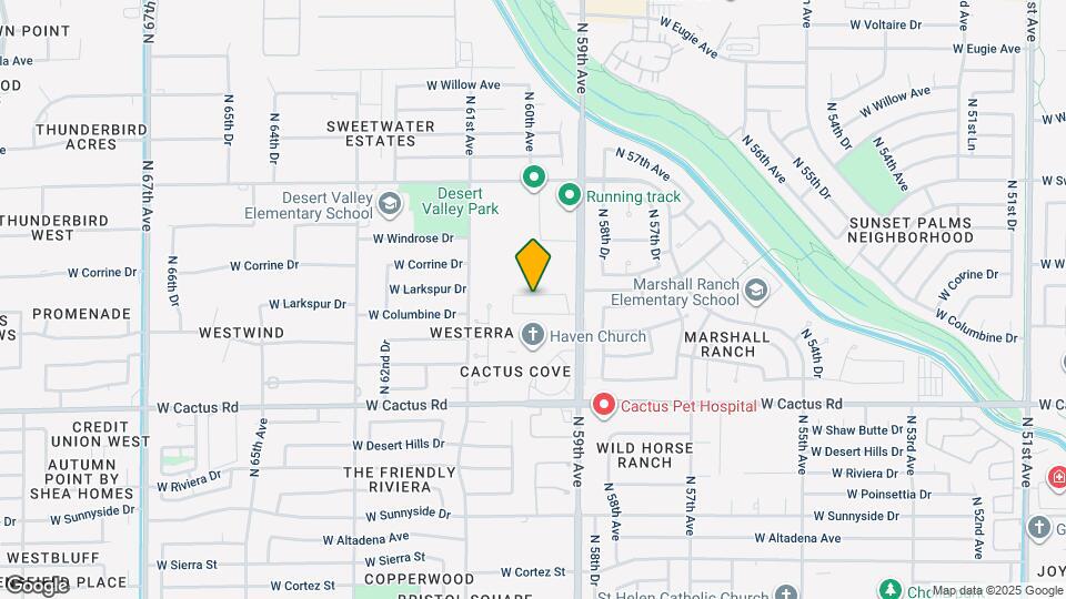 5951 W Larkspur Dr Map and Location Details
